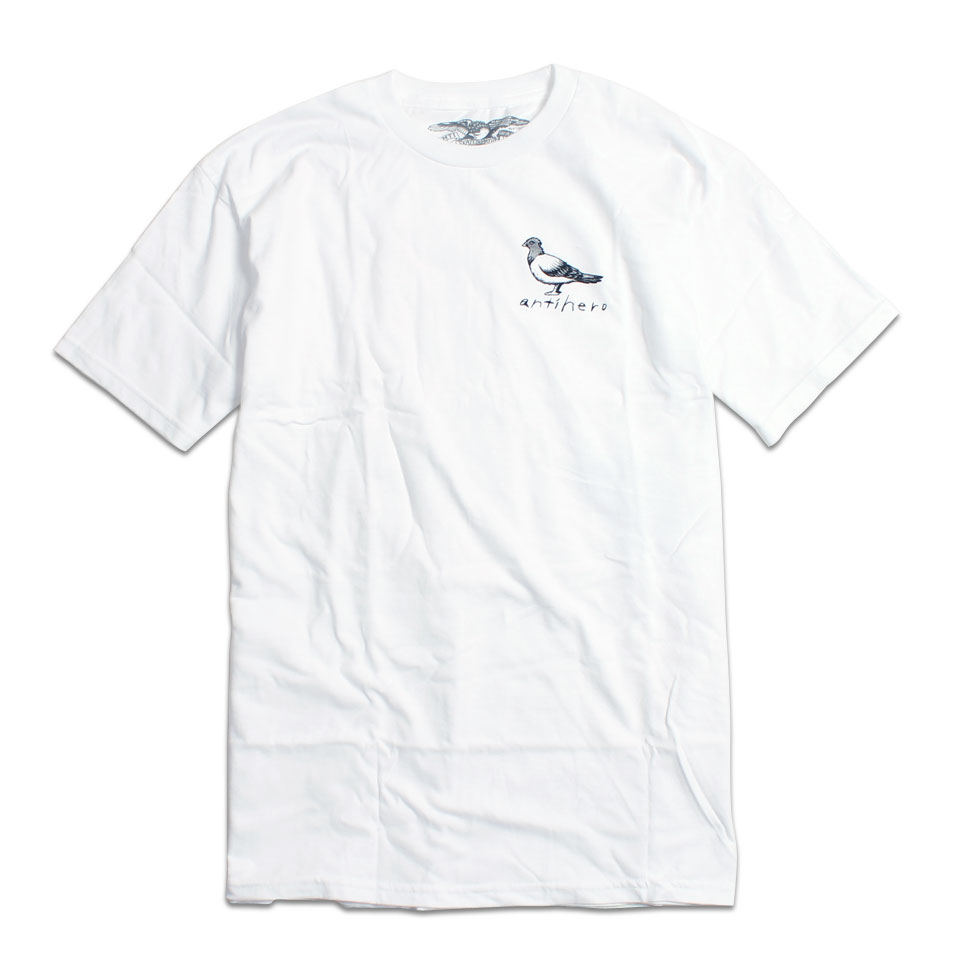 ANTIHERO BASIC PIGEON Tシャツ ホワイト