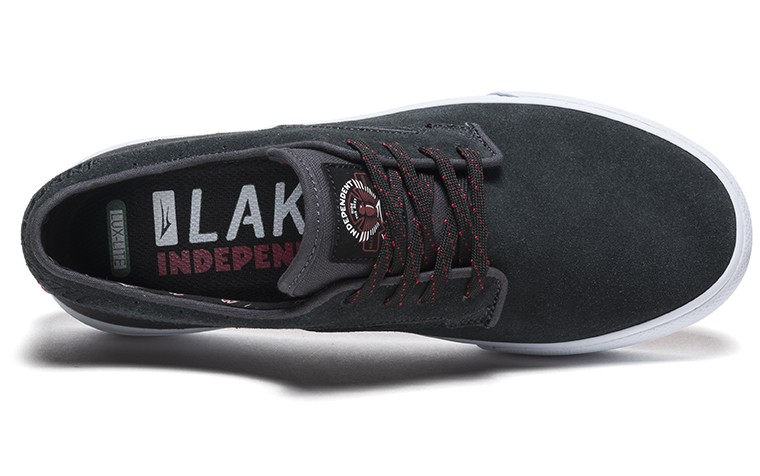 LAKAI INDEPENDENT RILEY HAWK CHARCOAL SUEDE