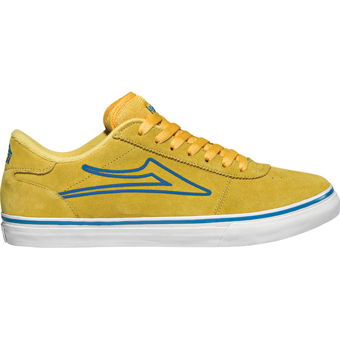 LAKAI LIMITED FOOTWEAR MANCHESTER SELECT Yellow/Blue Suede 01