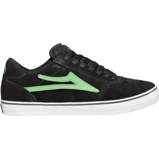 LAKAI LIMITED FOOTWEAR MANCHESTER SELECT Black/Lime Suede 01