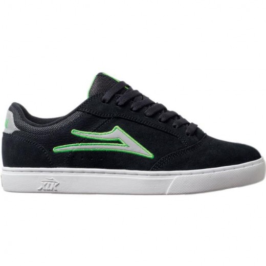 LAKAI LIMITED FOOTWEAR MIKE MO Black/Lime Suede 01