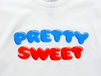 GIRL&Chocolate PRETTY SWEET DVD Tシャツ ホワイト ロゴ