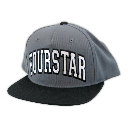 Fourstar フォースター 通販 スケボー スケートボード キャップ FOUR-STARTER SNAPBACK CAP Grey