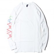 WAYWARD WHEELS DRIFTERR L/S Tシャツ ホワイト